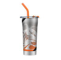GameTime Sidekicks Tiger Logo 20oz Straw Tumbler